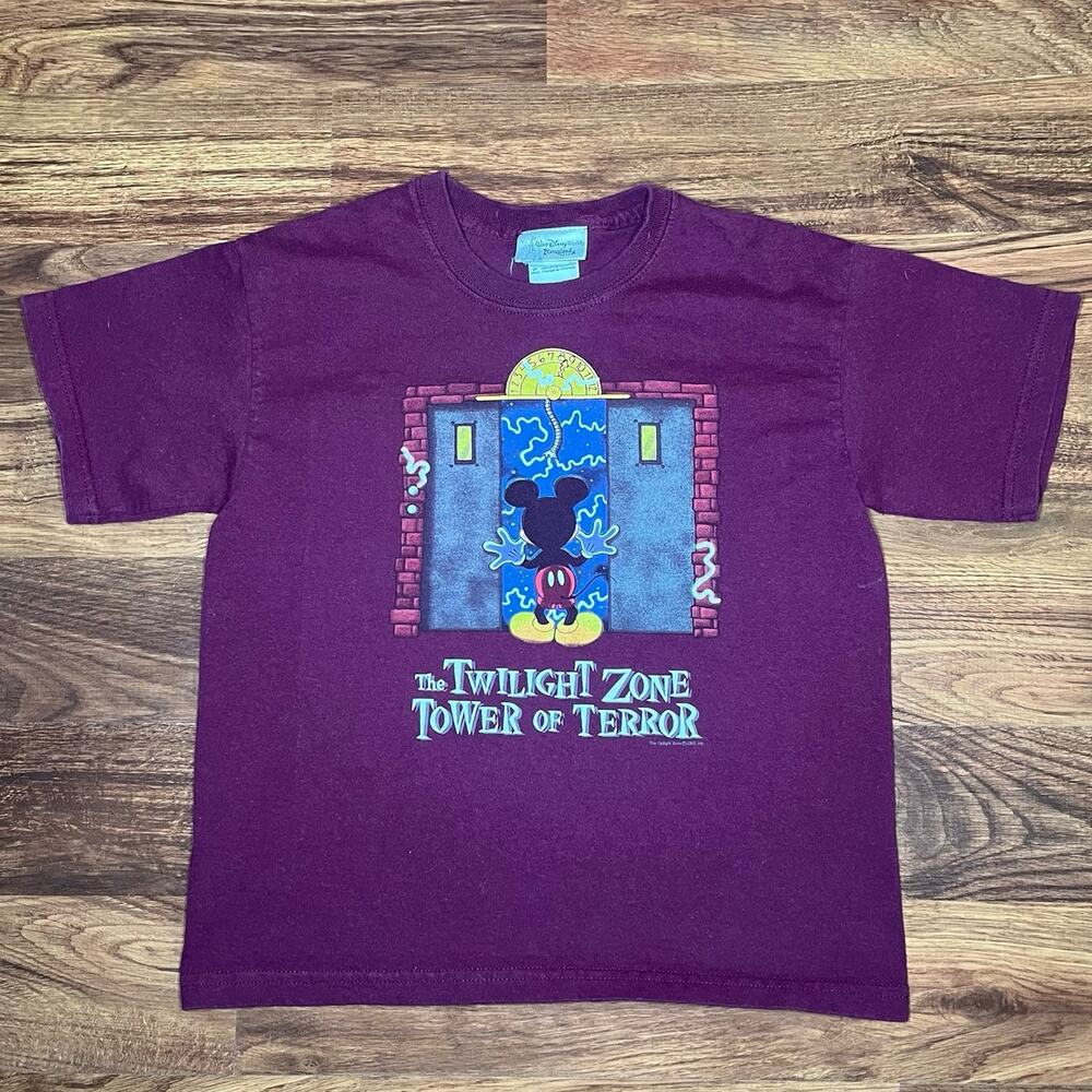 Disney Twilight Zone Tower of Terror Mickey Graphic Tee Youth Small